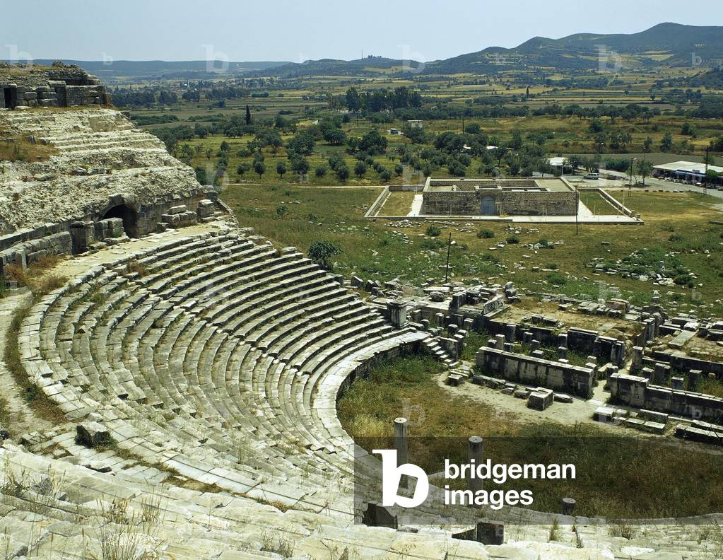 Turkey, Miletus, The Theater, Cavea and orchestra, Hellenistic and Roman Period, c.300-133 BC