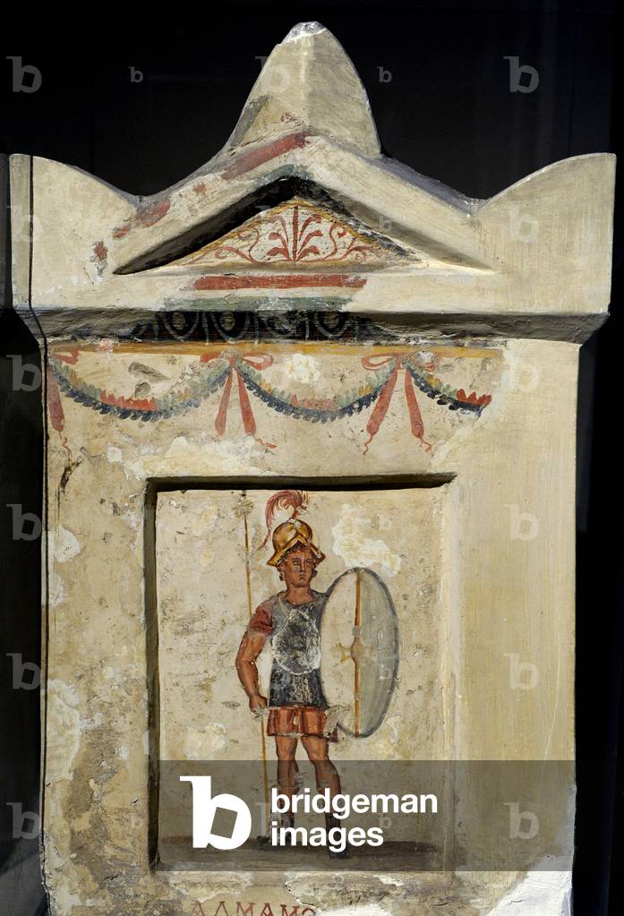 Grave stele of Salmamodes. From Sidon (Lebanon).