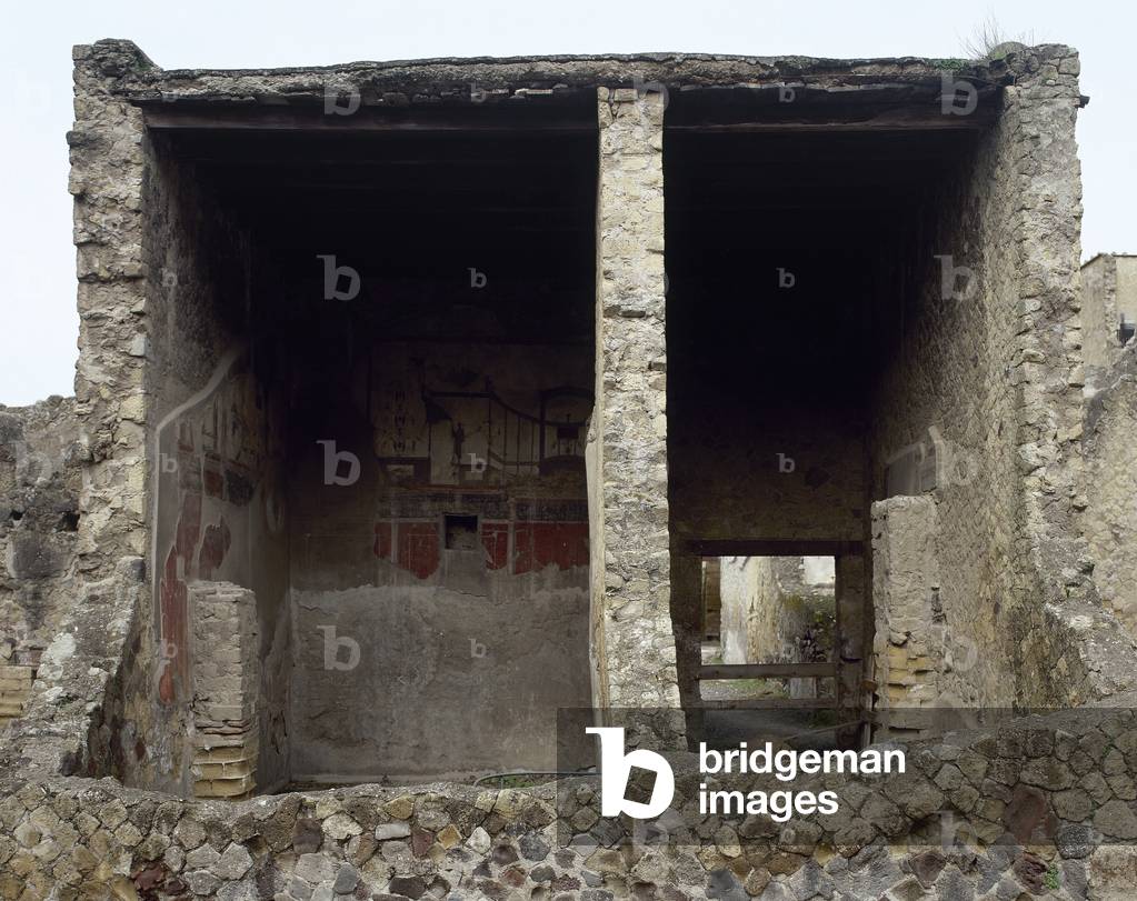 Italy. Herculaneum. The House of the Stags. 1st AD. Rooms.