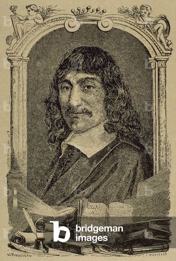 Rene Descartes (1596-1650). French philosopher (engraving)