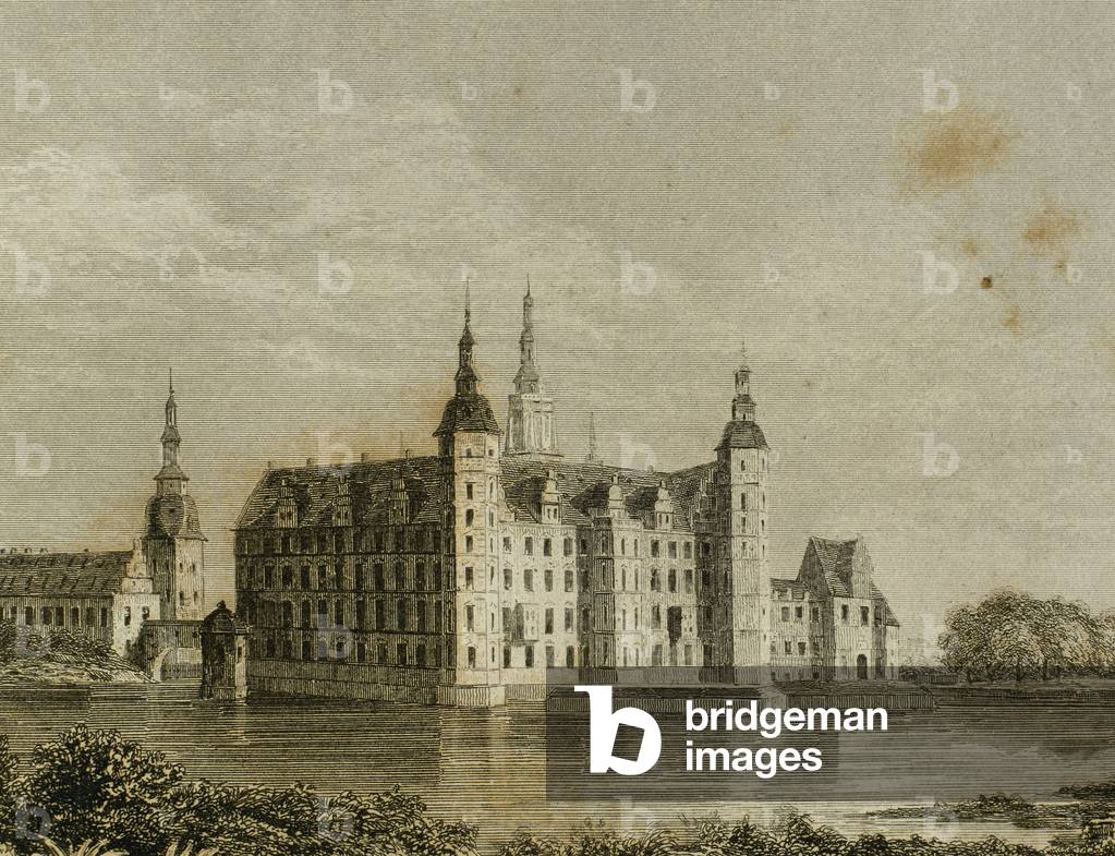 Denmark. Copenhagen. Frederiksborg Castle (engraving)
