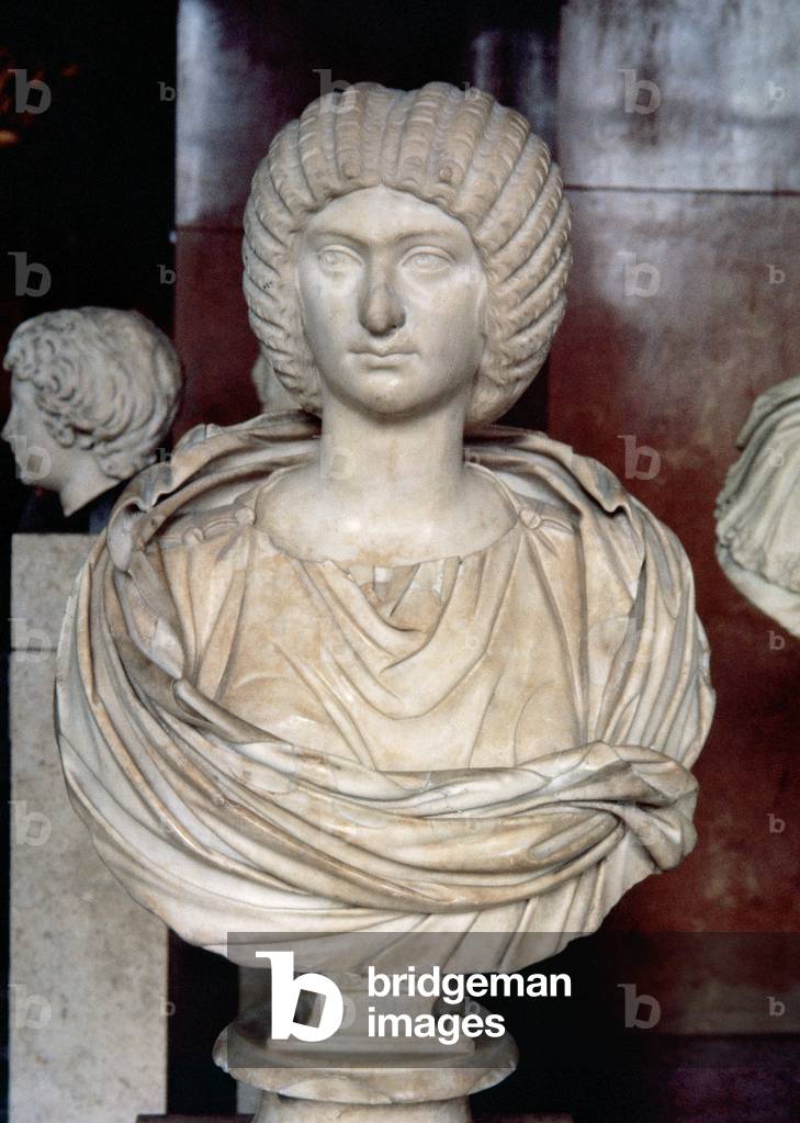 Julia Domna (c.158-217) Roman Empress and second wife of Septimius Severus. Marble bust.