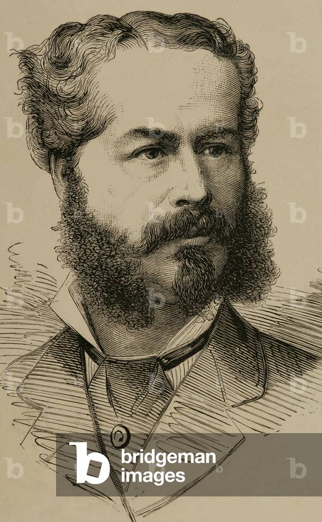 Charles Auguste Heriot (1825-1879). French businessman. Engraving. 