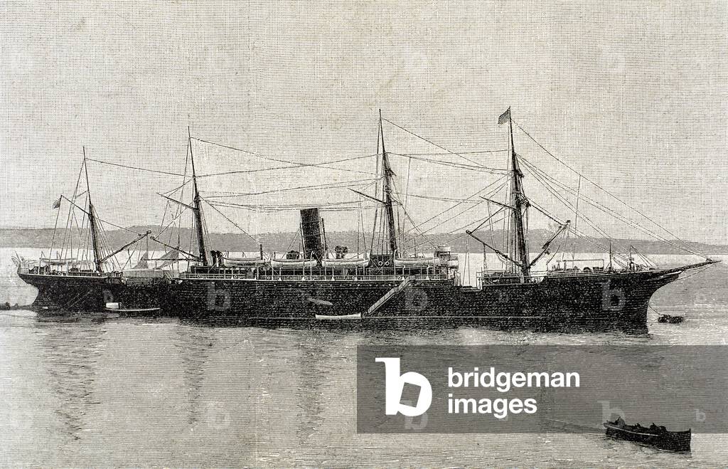 Mail boat 'Queen Cristina'. Spain.