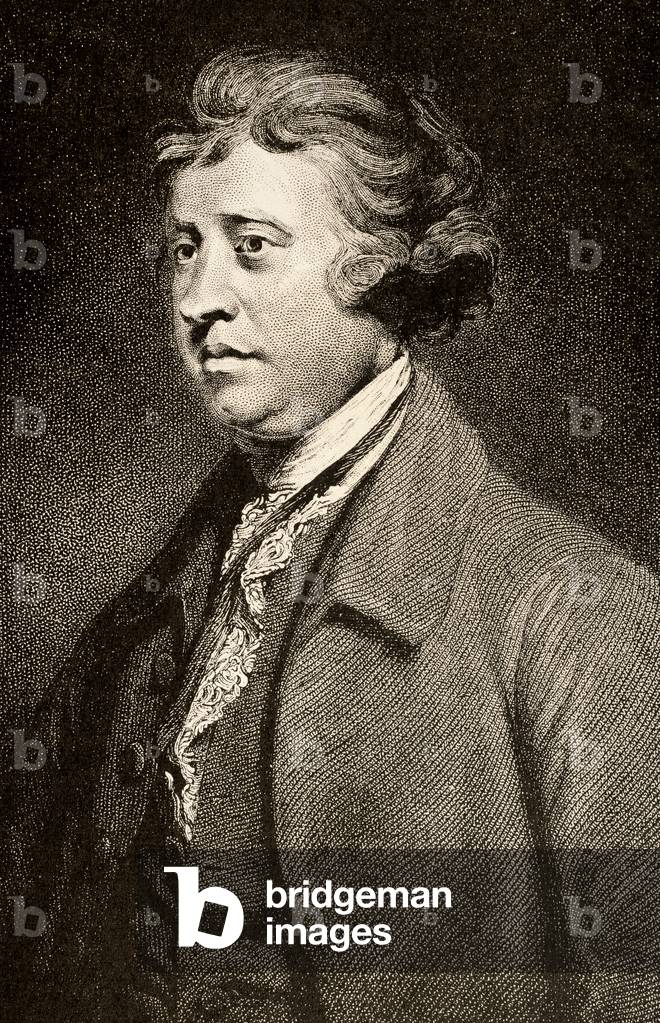 Edmund Burke (1729-1797). Engraving.