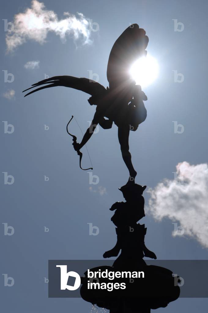 Statue of Anteros by Alfred Gilbert, Piccadilly Circus, London UK (photo)
