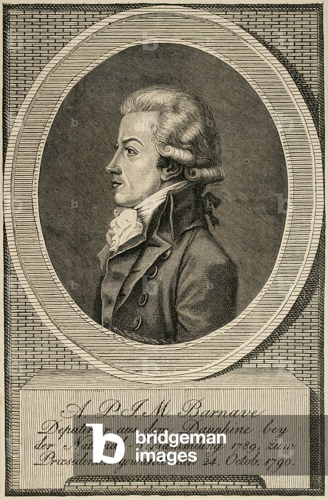 Antoine Barnave (1761-1793). Engraving.