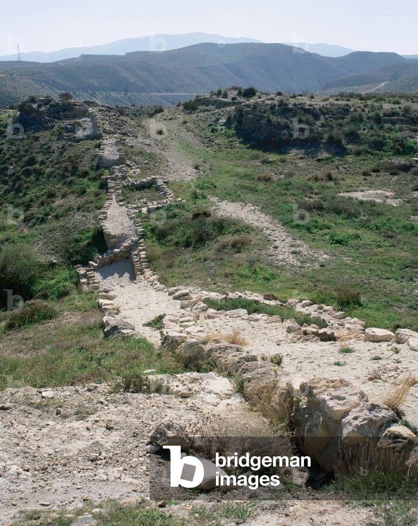 Megalithism. Bronze Age. Los Millares. Ruins. Santa Fe de Mondujar.  Spain.
