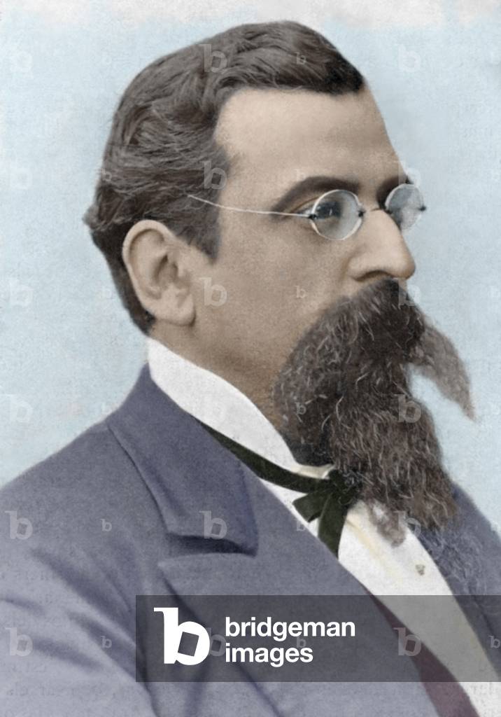 Jose Balari Jovany (1844-1904). Colored engraving.
