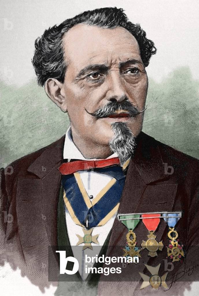 Fructuoso Canonge (1824-1890). Engraving. Colored.