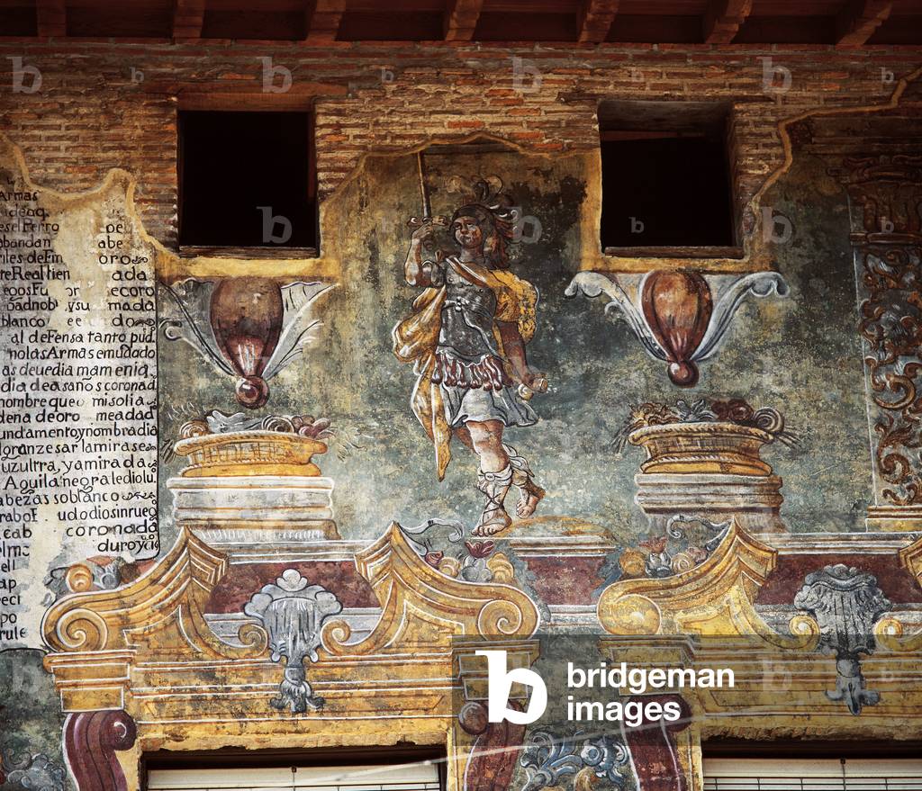 Spain. Basque Country. Villaro. Paintings of Palace of Riscal.