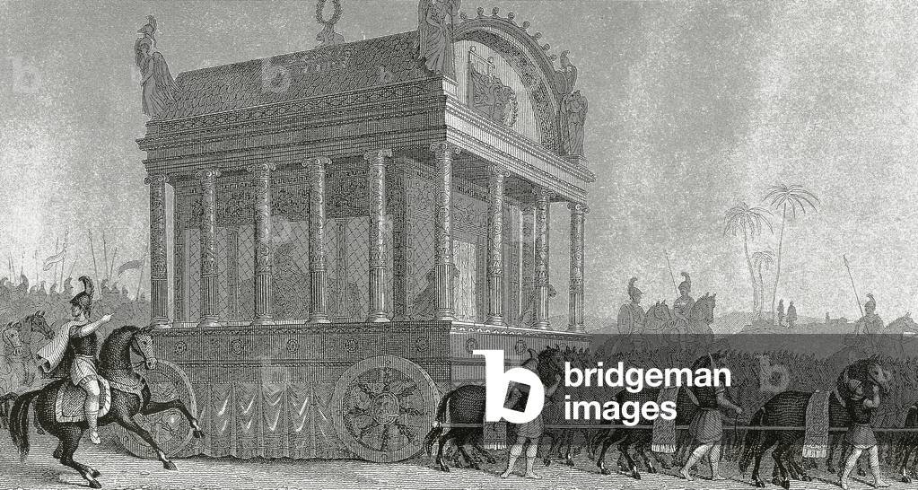 Alexander III the Great, Funeral procession (engraving)