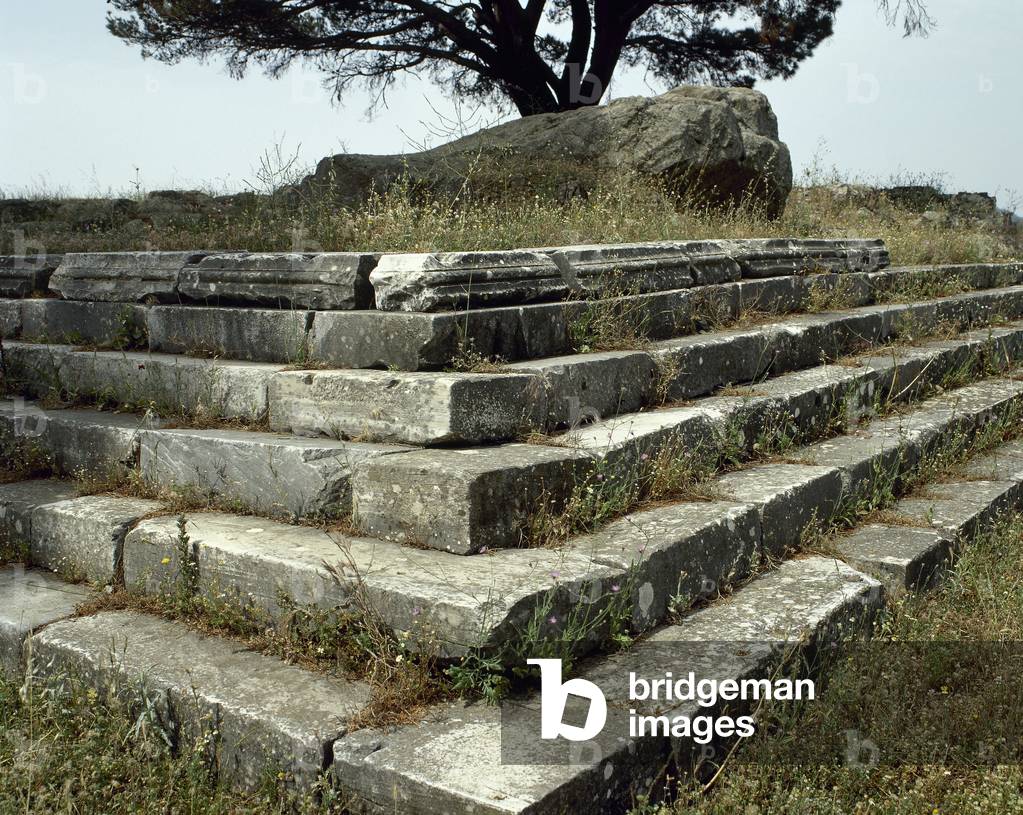 Turkey, Basement of the Pergamon Zeus Altar, 2nd century BC Ruins