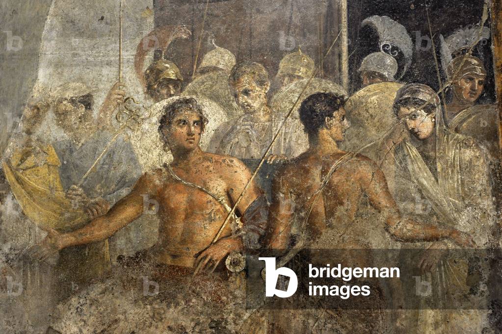 Achilles and Briseis, House of the Tragic poet, Pompeii, Italy