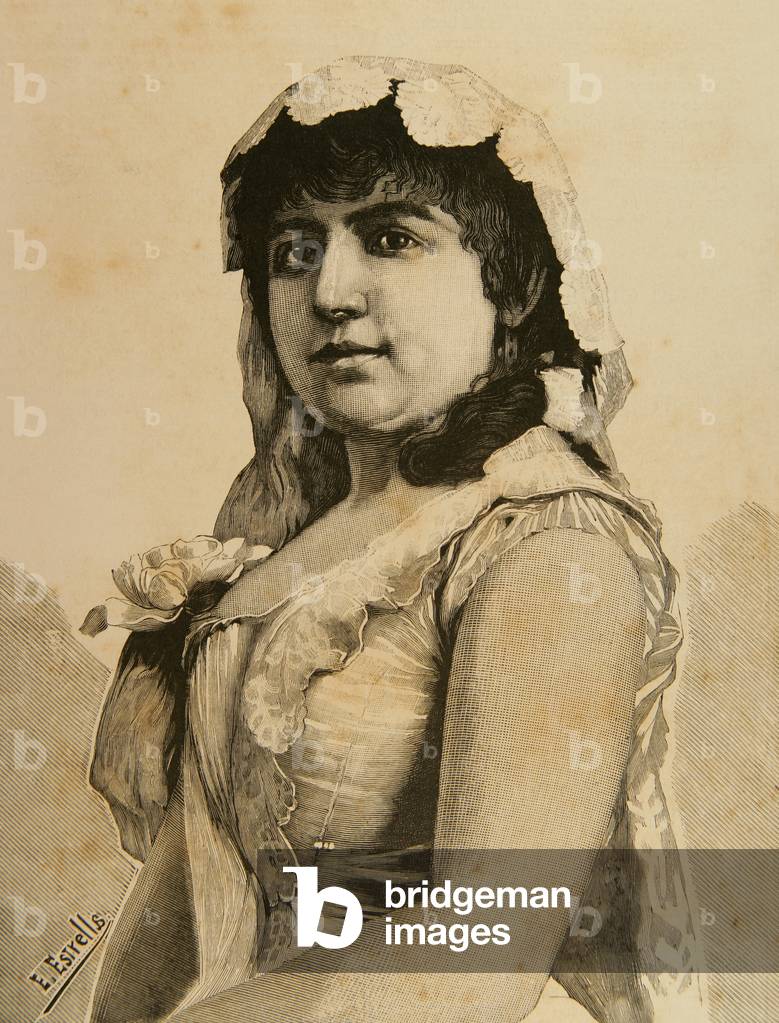 Francisca Copca. Engraving.