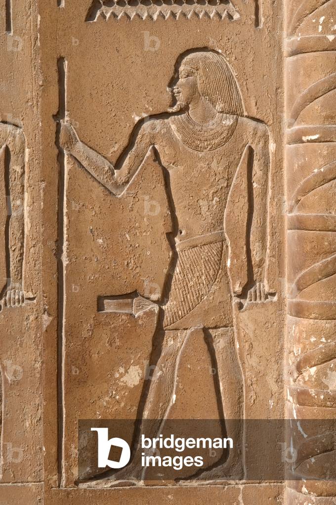 Egypt. Saqqara. Mastaba of Kagemni. Relief. Male figure.