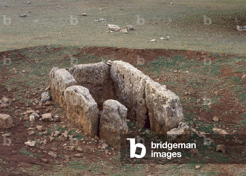 Ancient city of Hiponova. Visigoth necropolis. Grave. 7th century. Montefrio, Andalusia, Spain.