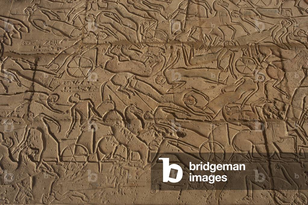 Battle of Kadesh (1274 b.C.). Ramesseum. Egypt.