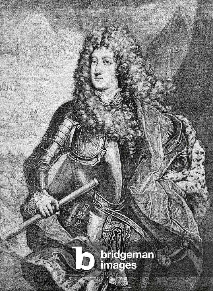 Maximilian II Emanuel, Elector of Bavaria (1662-1726). Portrait. Engraving.