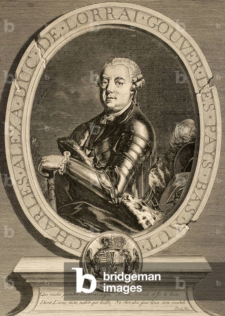 Prince Charles Alexander of Lorraine (1712-1780). Engraving.