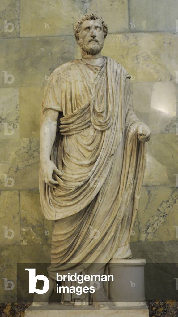 Statue of rthe Roman Emperor Antoninus Pius (marble)