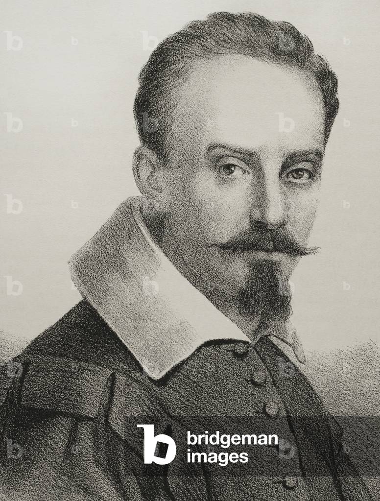 Francisco Ribalta. Spanish Baroque painter.  1867, lithography