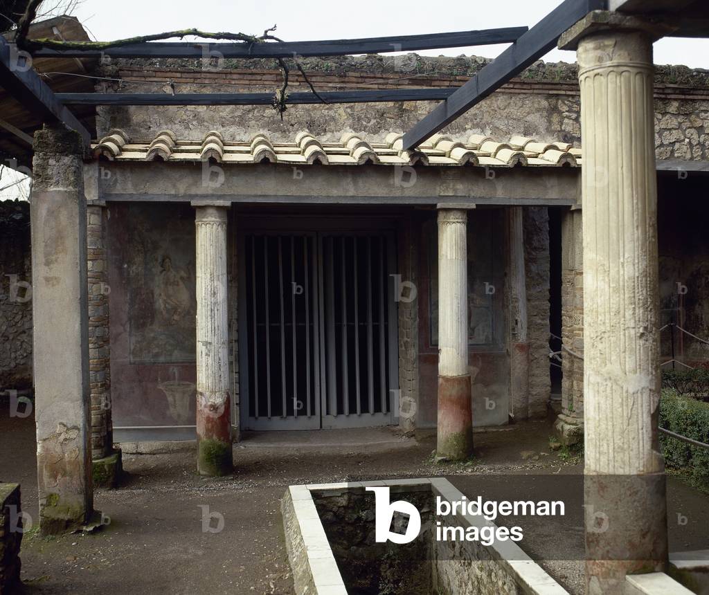 Italy, Pompeii, House of Loreius Tiburtinus (House of Octavius Quartio), Courtyard