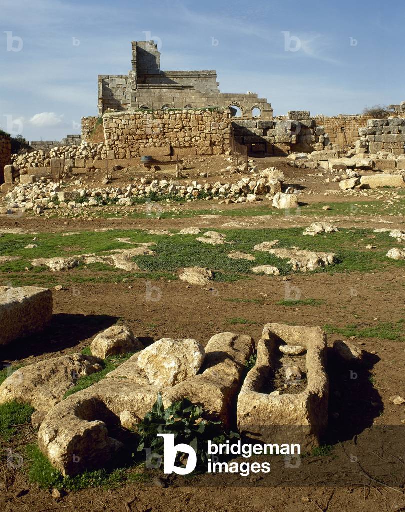 Syria, Rueiha, Dead Cities, Northwest Syria, Roman Empire to Unesco World Heritage Site, Historical photography  (before Civil War Syria)  (photo)