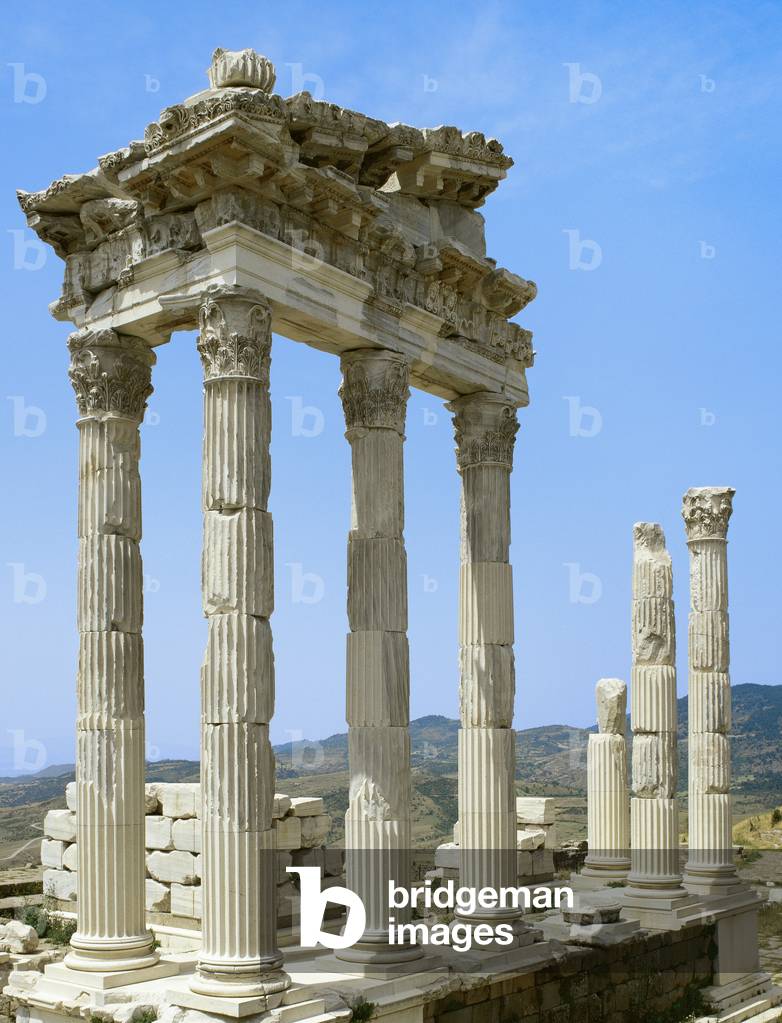 Turkey, Pergamun, Roman temple of Trajan, 1st-2nd century (photo)