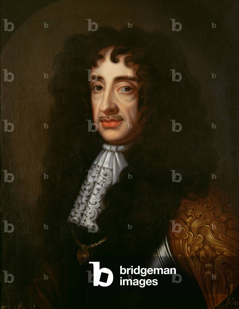 Image de Peinture représentant Portrait de Charles II (1630-85) (huile sur toile), 17th Siècle par English Sch