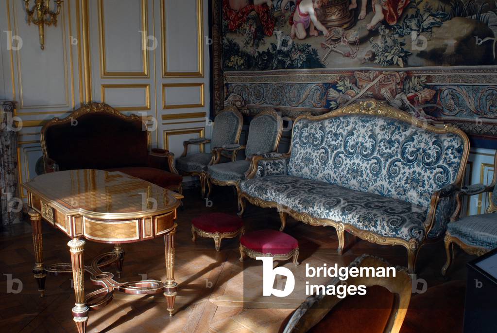 Chateau de Fontainebleau: Current view of the Corner Salon called Pius VII