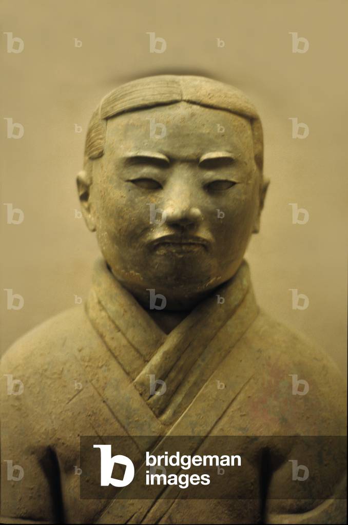 Man on his knees, Tomb of Qinshihuang, 221-206 BC (terracotta)