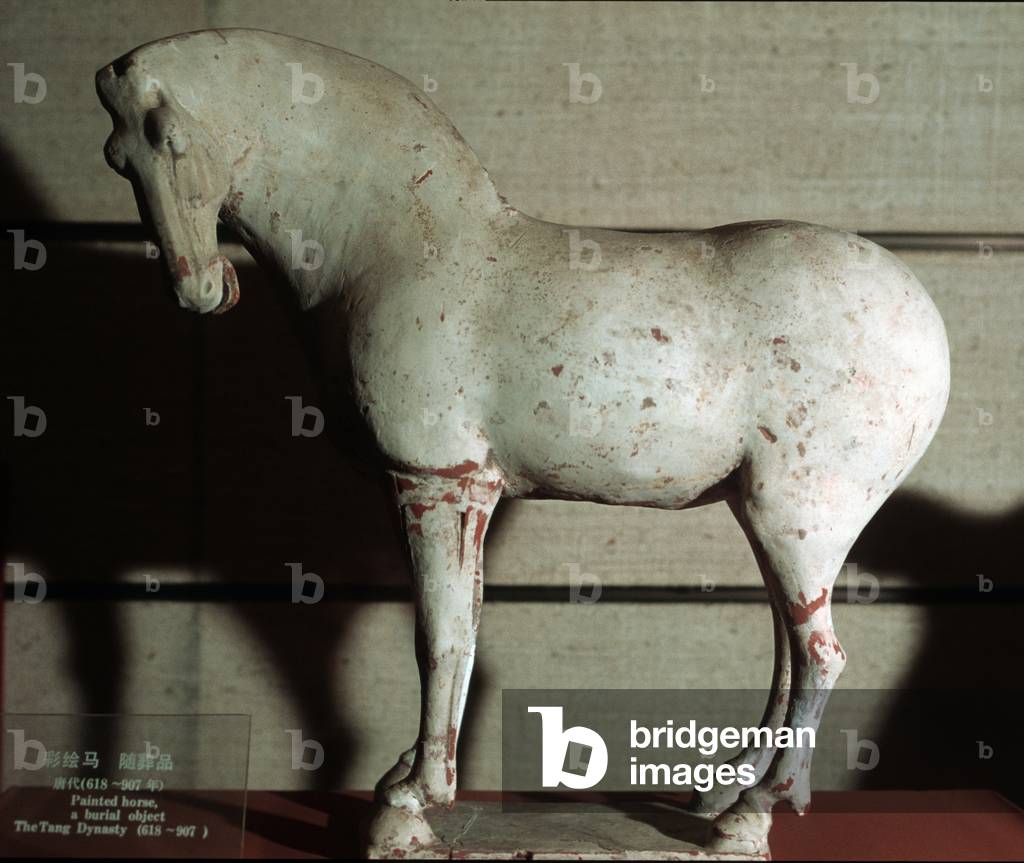 Colourful horse, funerary object, 618-907 (terracotta)