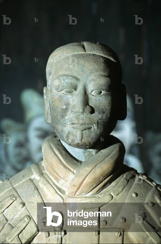 Warrior from the tomb of Emperor Shihuangdi, 221-206 BC (terracotta)