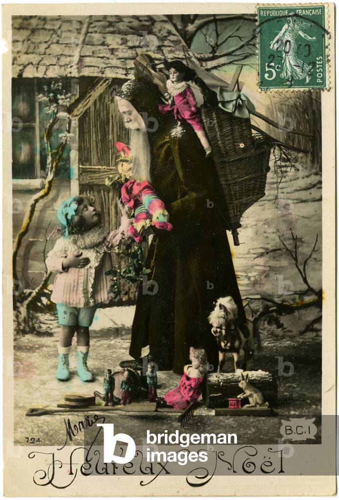 Postcard: Happy Christmas, Mary (printed paper)