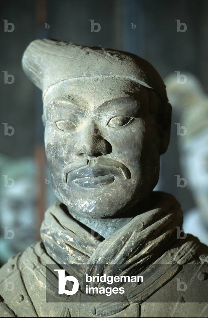 Warrior from the tomb of Emperor Shihuangdi, 221-206 BC (terracotta)