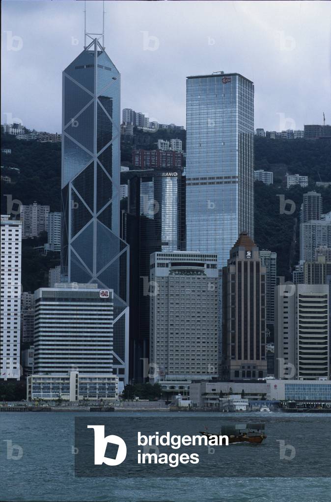 View of the city of Hong Kong, China.