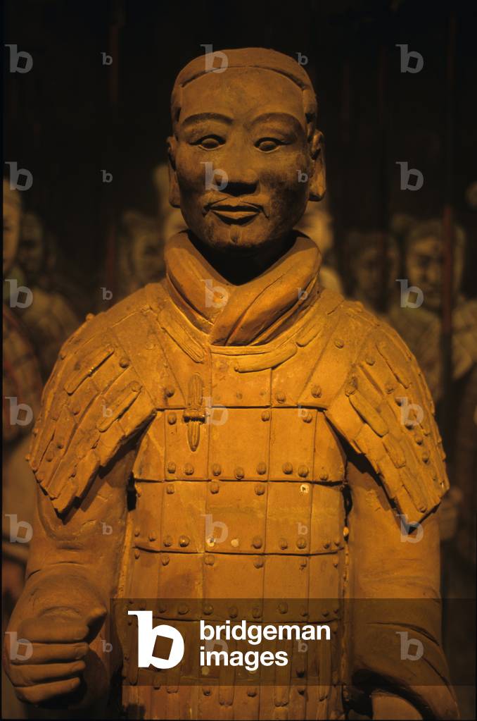 Warrior from the tomb of Emperor Shihuangdi, 221-206 BC (terracotta)