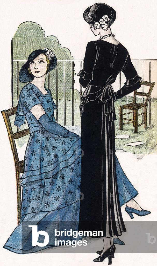 Fashion feminine francaise, 1932. In “Le petit echo de la mode”, 1932.