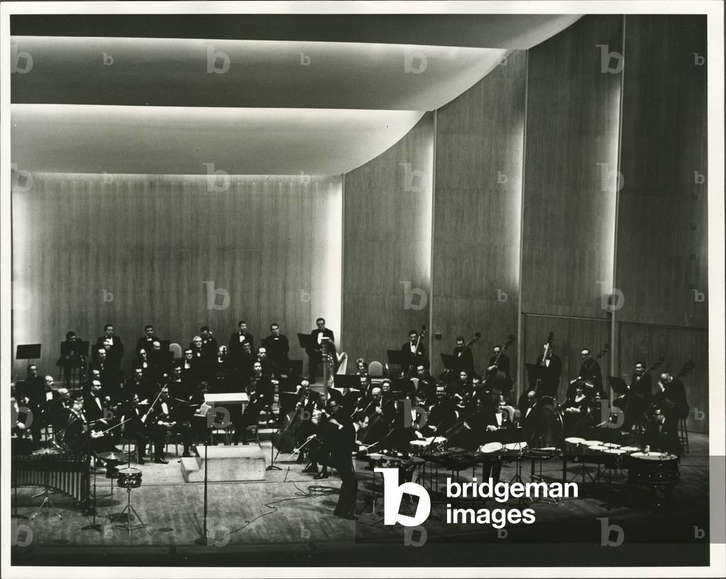 New Percussion Quartet performing William Kraft's Concerto for Percussion and Orchestra with the Buffalo Philharmonic Orchestra , January 1969