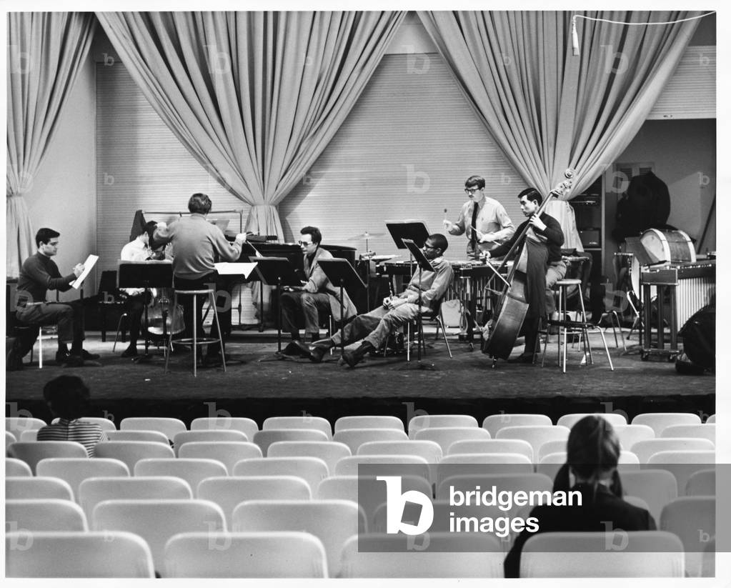 Richard Dufallo, conductor with Creative Associates (rehearsal), 19 March 1967