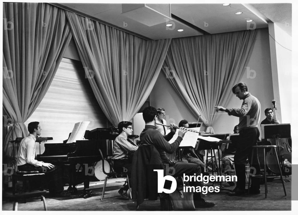 Richard Dufallo, conductor with Creative Associates (rehearsal), 19 March 1967