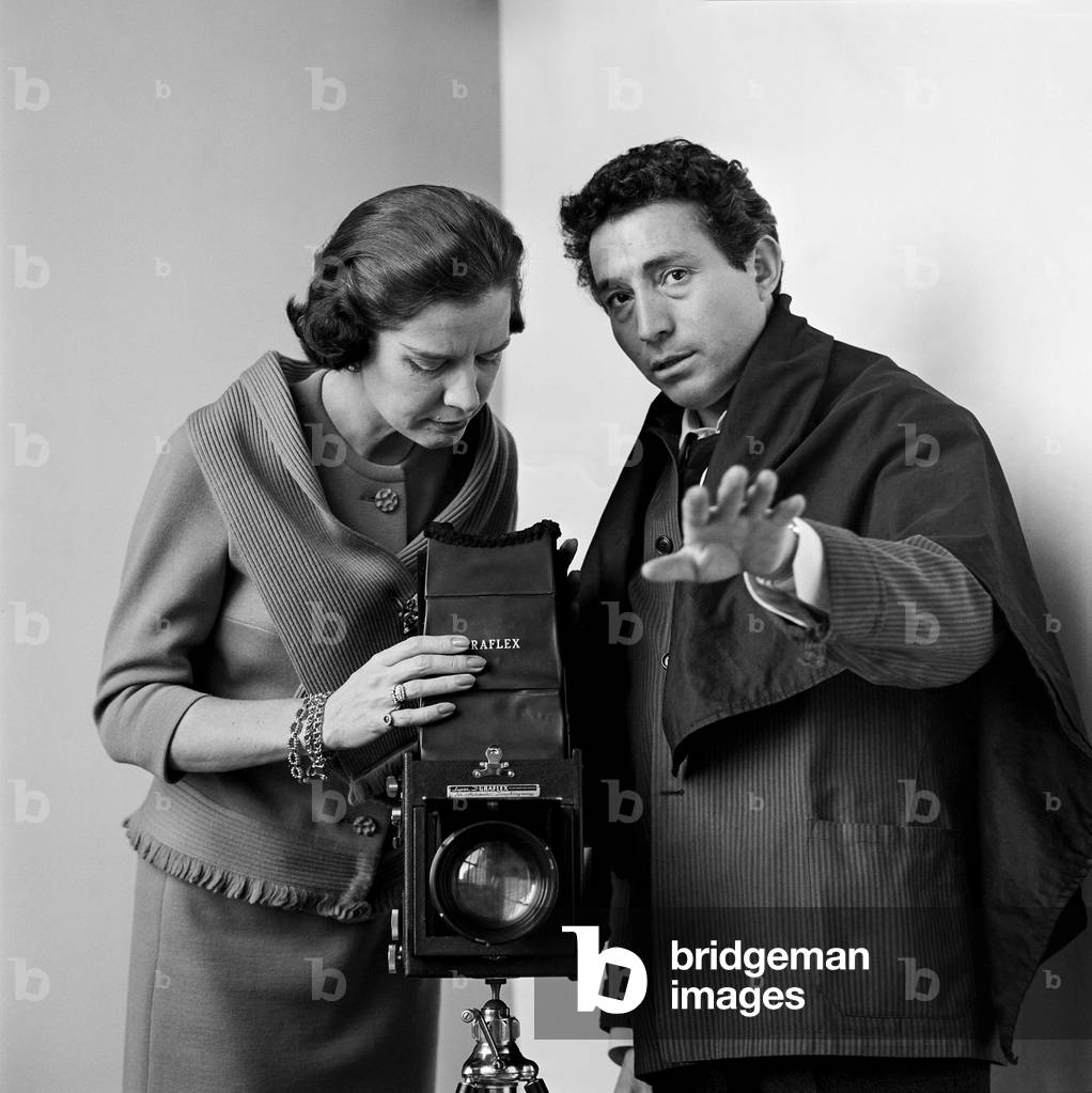 Tony and Marie, the fashion editor of Good Housekeeping Magazine, New York, 1960s (b/w photo)