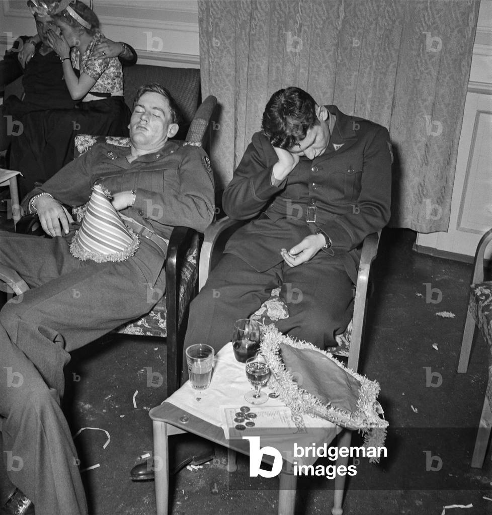 New Year's Eve, 1946 (b/w photo)