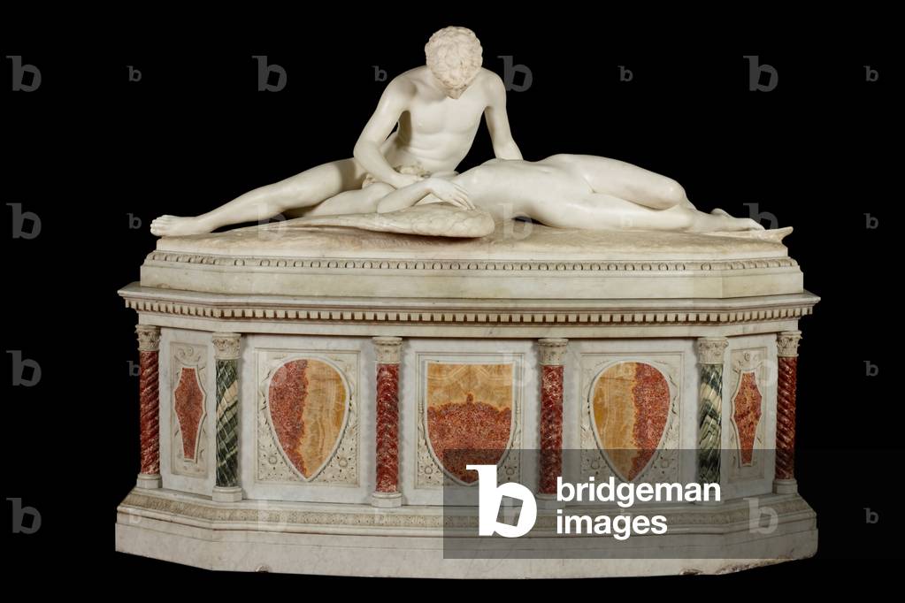 Fallen Angel, 1889 (stone & marble)