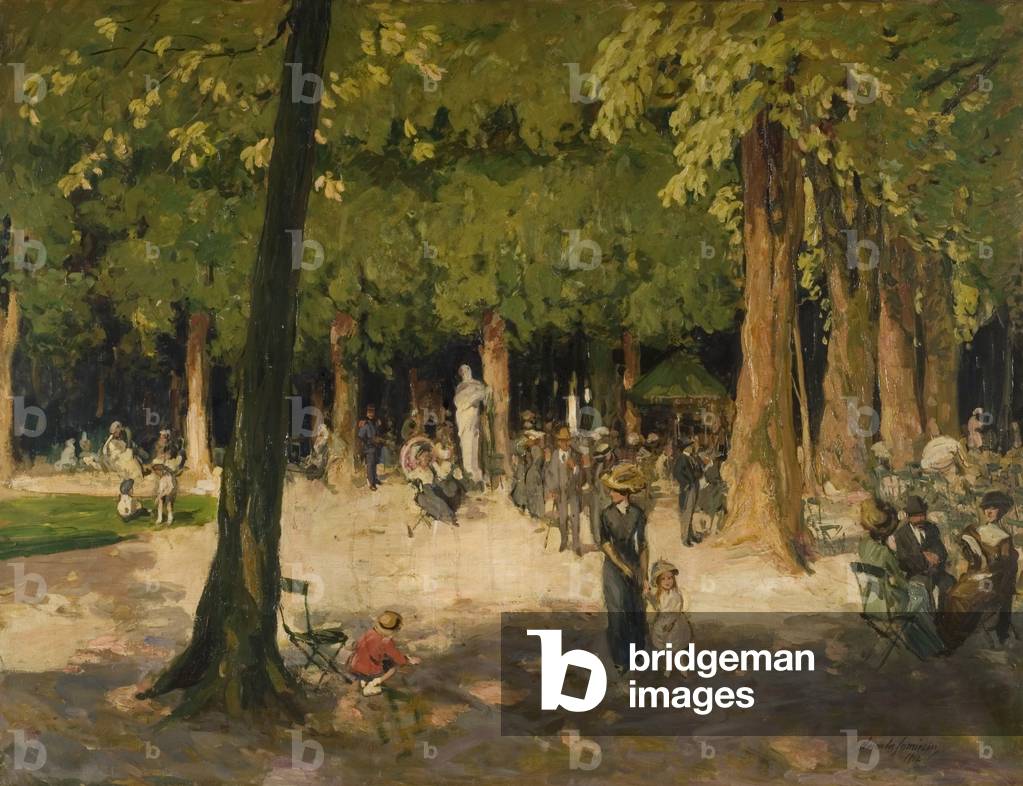 The Gardens, Versailles, 1922 (oil on canvas)