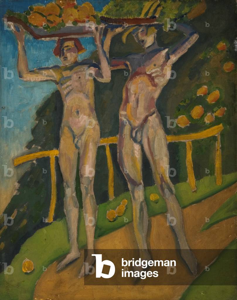Two Nudes (oil on canvas)