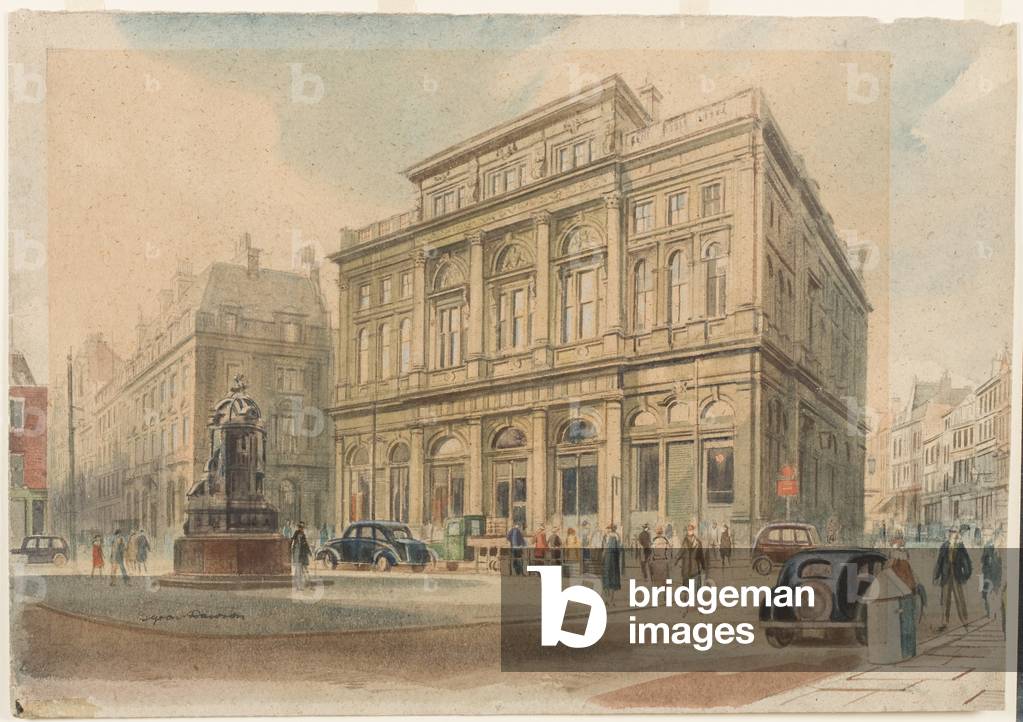 Town Hall, Newcastle (w/c on paper)