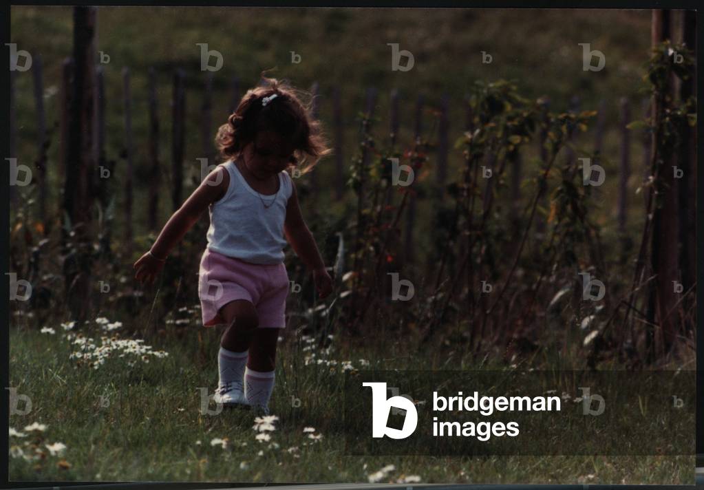 A Child playing in a Park in Washington, UK, 1970's (photo)