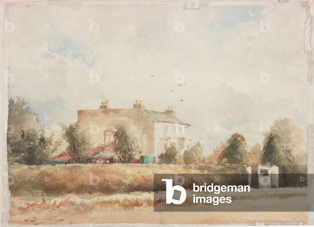 Suburban House (pencil & w/c on paper)